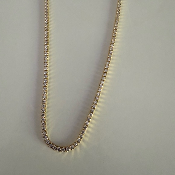 NWT Madewell Demi-Fine Crystal Tennis Necklace - Picture 5 of 7